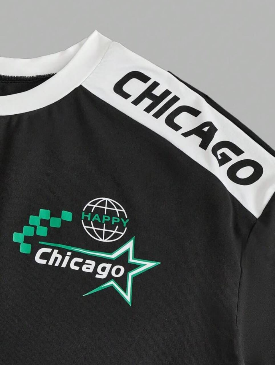 Pack of 2 Feelings X Chicago Oversized Racer Tshirts - THE VOGUE APPARELS