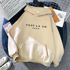 C’est La Vie Hoodie - THE VOGUE APPARELS