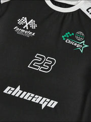 Chicago F1 Racer Oversized Graphic Tee - THE VOGUE APPARELS