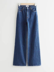 DARK BLUE WIDE LEG JEANS - THE VOGUE APPARELS