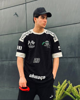 Chicago F1 Racer Oversized Graphic Tee - THE VOGUE APPARELS