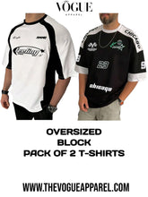 Pack of 2 Feelings X Chicago Oversized Racer Tshirts - THE VOGUE APPARELS