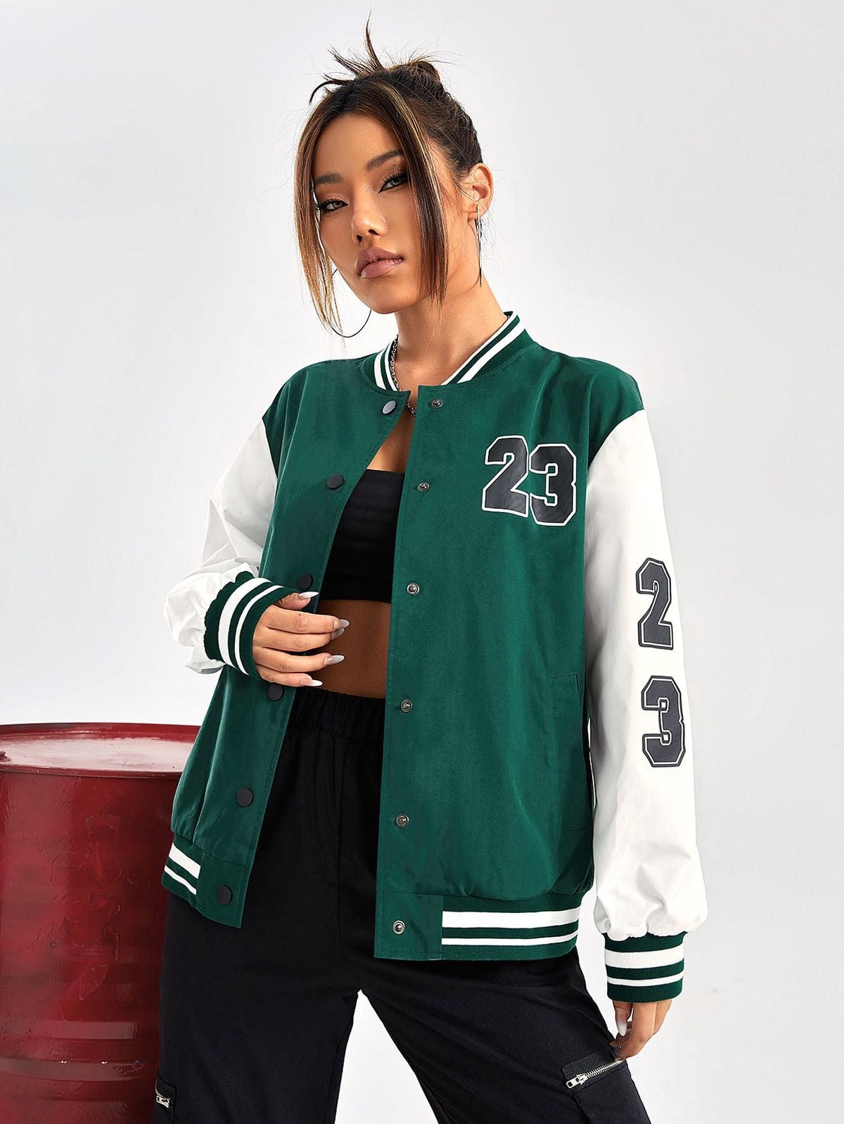 EVER GREEN 23 EDITION VARSITY JACKET - THE VOGUE APPARELS