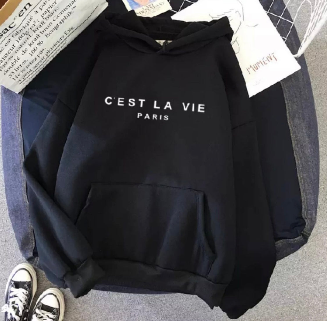 C’est La Vie Hoodie - THE VOGUE APPARELS