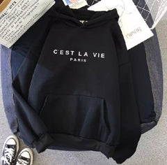 C’est La Vie Hoodie - THE VOGUE APPARELS