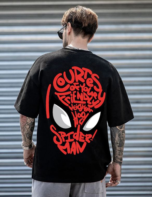 SPIDERMAN UNISEX OVERSIZED TSHIRT - THE VOGUE APPARELS
