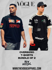 PACK OF 2 OVERISZED TEES FERRARI X CHICHAGO - THE VOGUE APPARELS