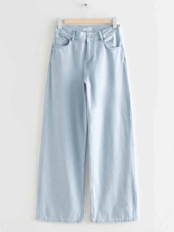 ICE BLUE WIDE LEG JEANS - THE VOGUE APPARELS