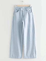 ICE BLUE WIDE LEG JEANS - THE VOGUE APPARELS