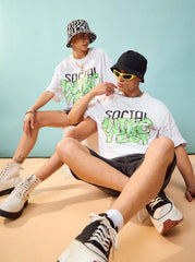 SOCIAL INTROVERT UNISEX OVERSIZED TSHIRT - THE VOGUE APPARELS