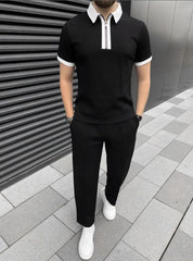 HALF-ZIP POLO TRACKSUIT - THE VOGUE APPARELS