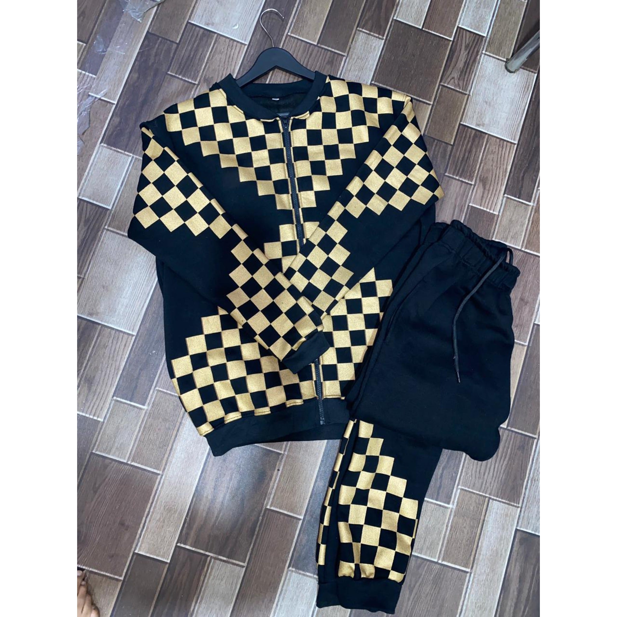 GOLDEN CHECK TRACSUIT