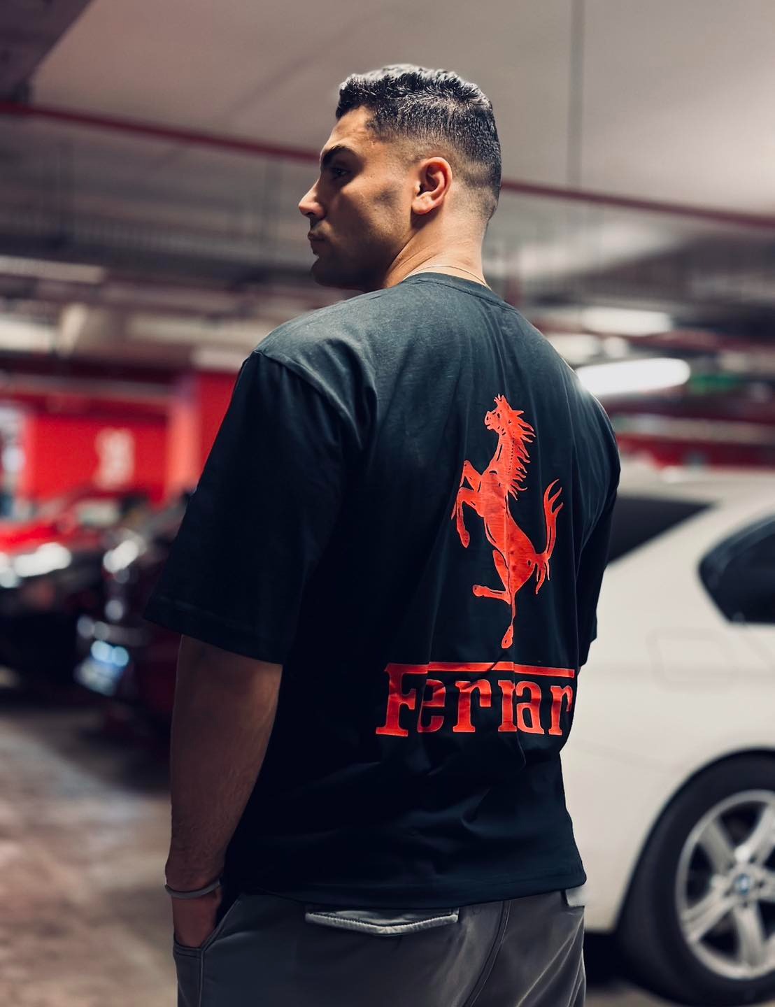 FERRARI OVERSIZED TSHIRT - THE VOGUE APPARELS