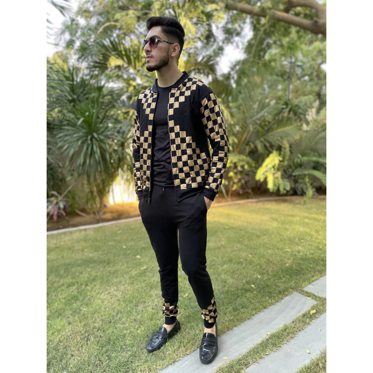 GOLDEN CHECK TRACSUIT